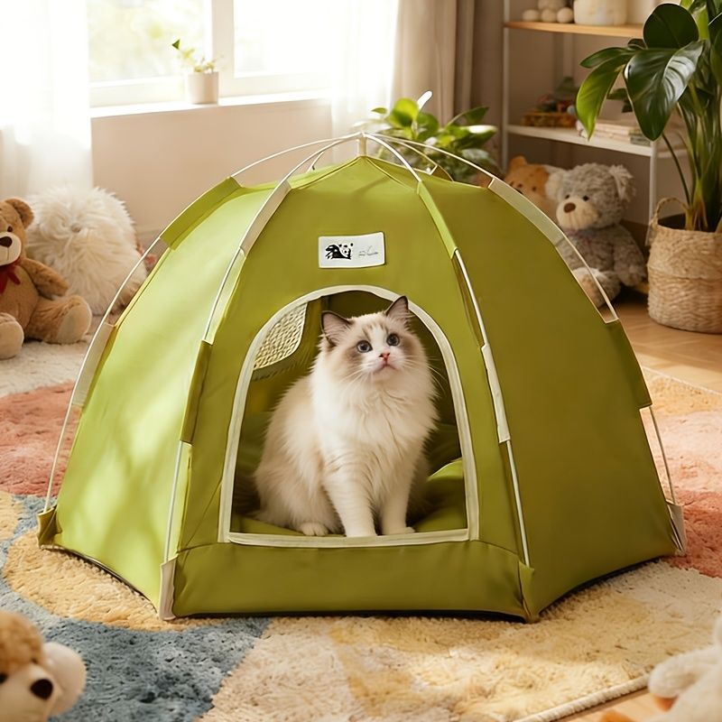 Cat Tent – Foldable Cat Furniture, Bed & Hideaway Den