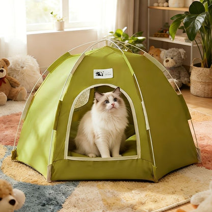 Cat Tent – Foldable Cat Furniture, Bed & Hideaway Den