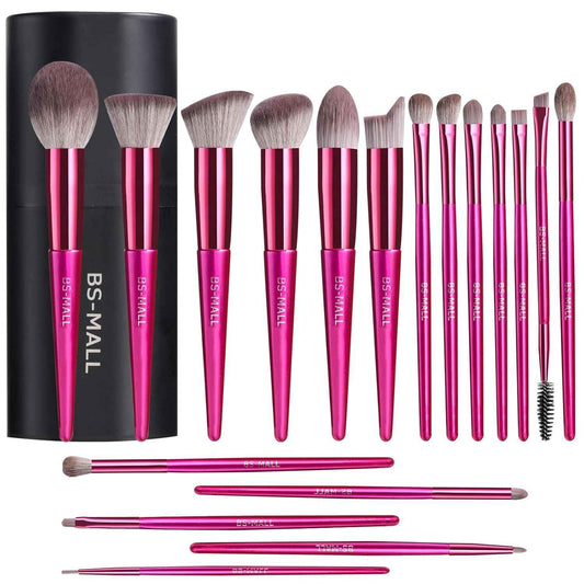Hot red Professional Makeup Brush Set (18-Piece)