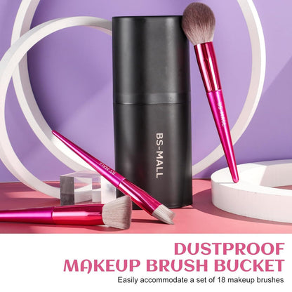 Hot red Professional Makeup Brush Set (18-Piece)