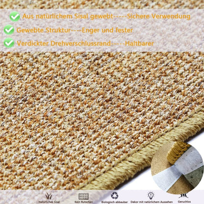 Natural Jute Cat Scratching Mat – Durable Floor Mat & Sustainable Cat Furniture – 50 × 80cm