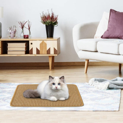 Natural Jute Cat Scratching Mat – Durable Floor Mat & Sustainable Cat Furniture – 50 × 80cm
