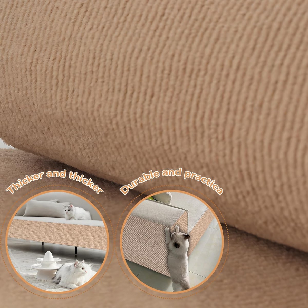Self-Adhesive Cat Scratching Mat – 40 × 200cm – Furniture & Sofa Protection