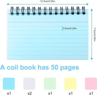 6-Pack Colour Spiral Notebooks