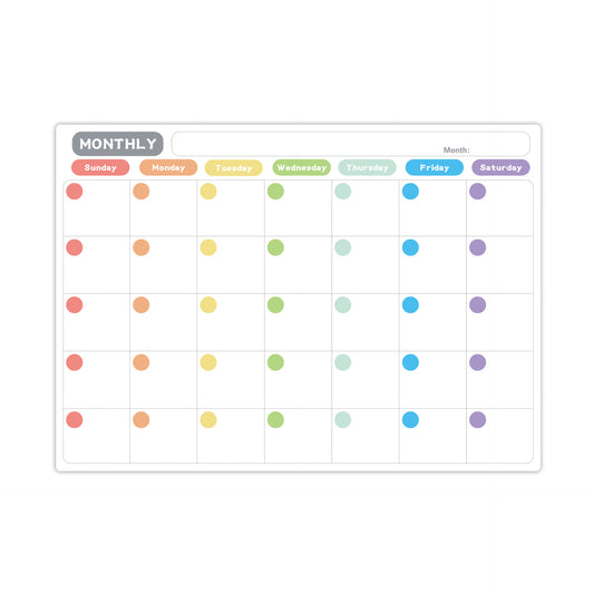 Magnetic Whiteboard Planner Set – Weekly & Monthly Planner with 8 Markers