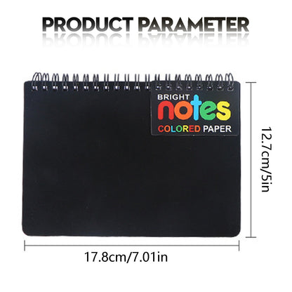 Wirebound College Ruled Notebook – 100 Sheets with Colour-Coded Pages