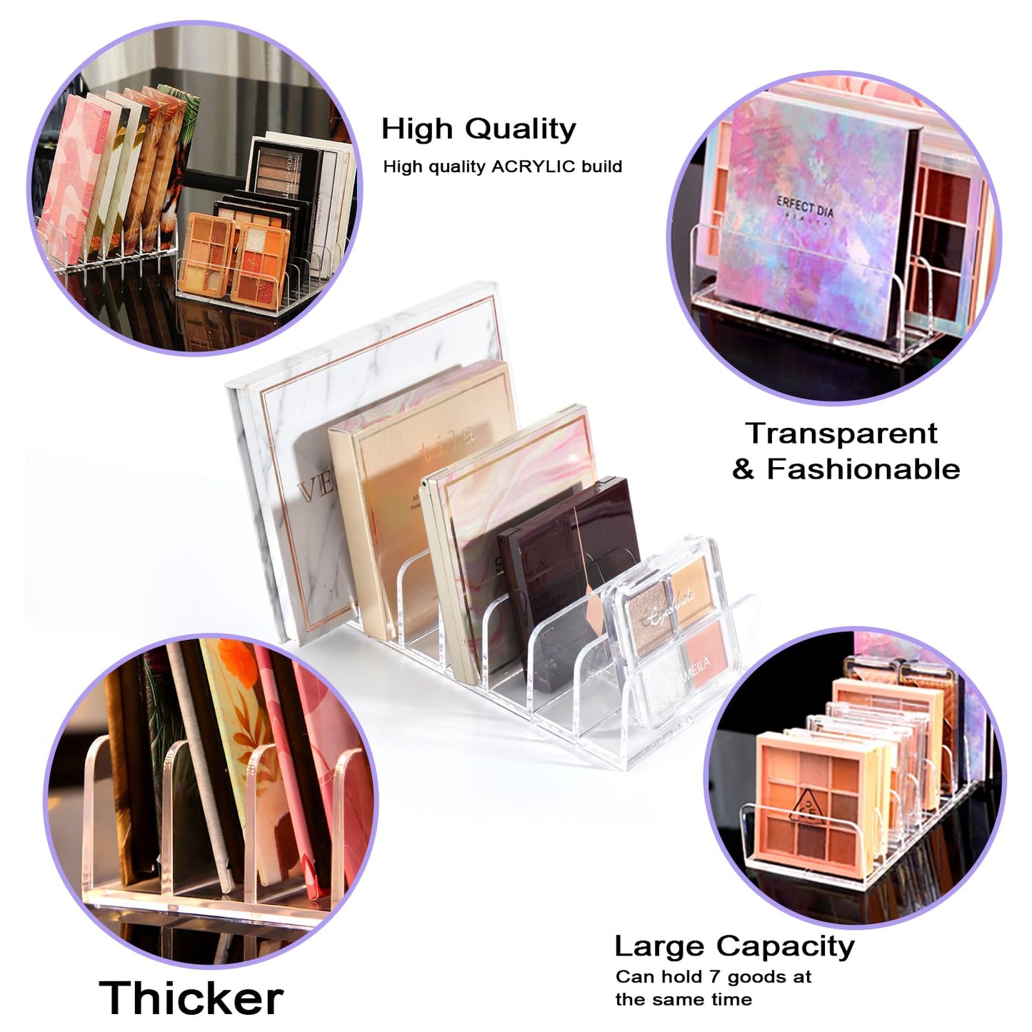 Makeup Organizer - Acrylic Holder - Transparent - 1 Piece