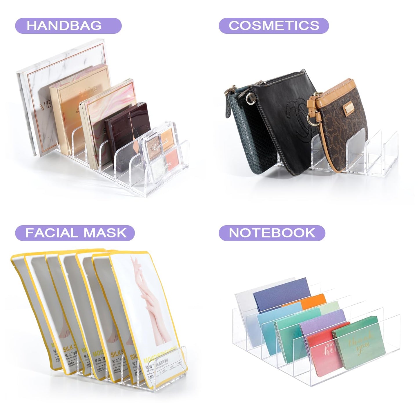 Makeup Organizer - Acrylic Holder - Transparent - 1 Piece