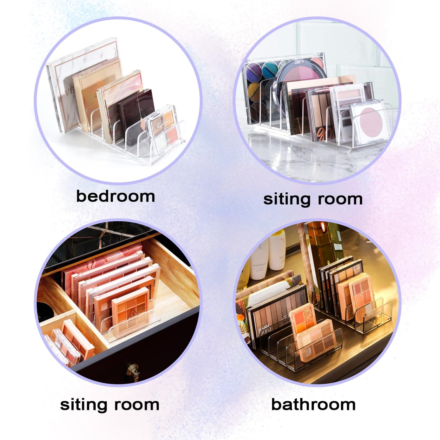 Makeup Organizer - Acrylic Holder - Transparent - 1 Piece