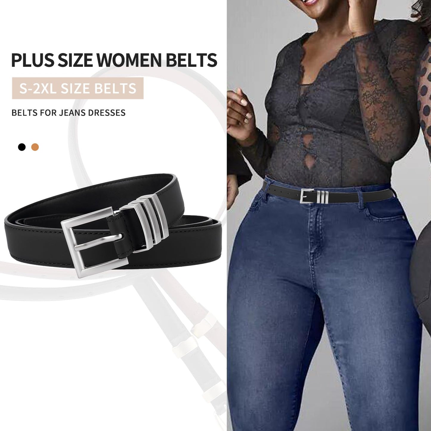 2 pieces Waist Belt Women