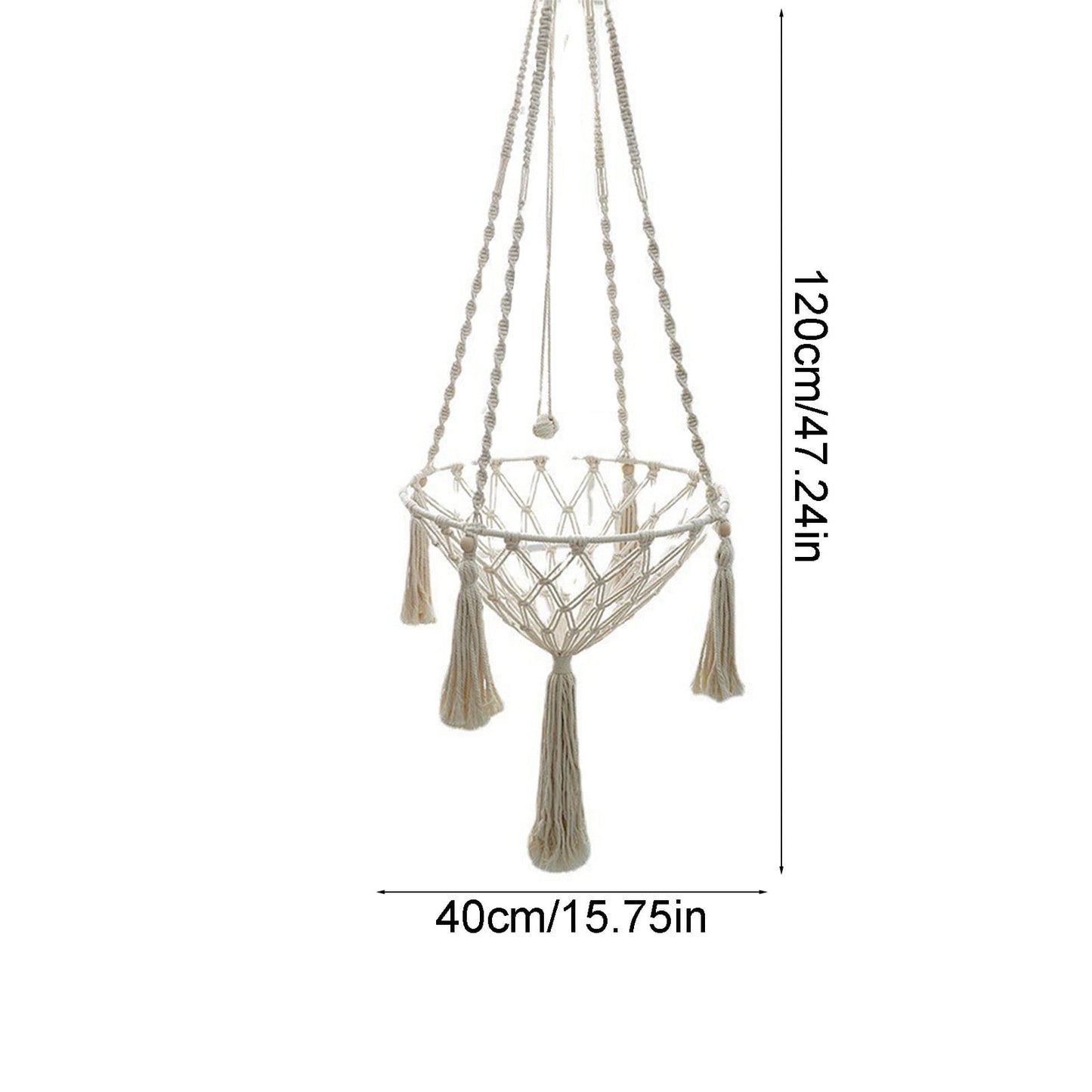 Handwoven Macrame Cat Hammock – Stylish Boho Comfort