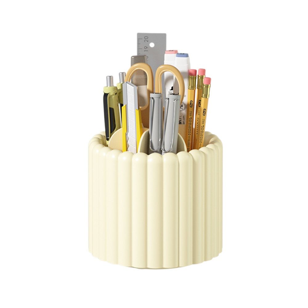 360 Rotating Makeup Brush Holder 7 Slots Make Up Brush Organizer