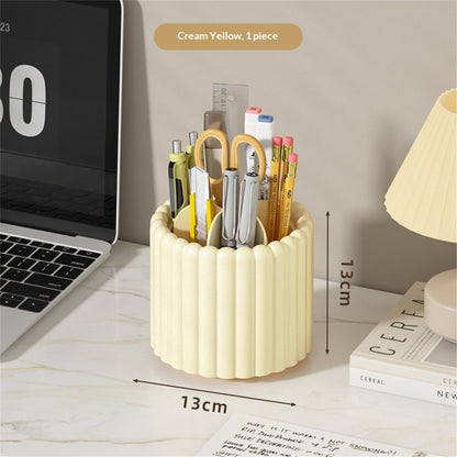 360 Rotating Makeup Brush Holder 7 Slots Make Up Brush Organizer