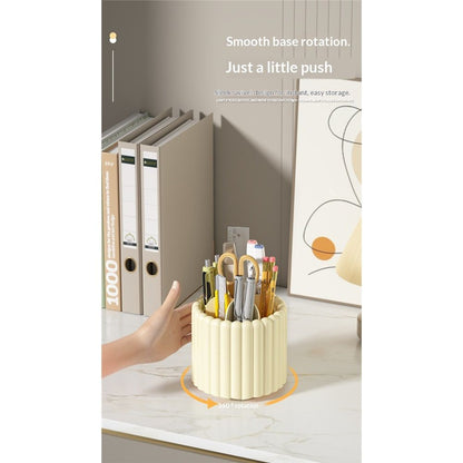 360 Rotating Makeup Brush Holder 7 Slots Make Up Brush Organizer