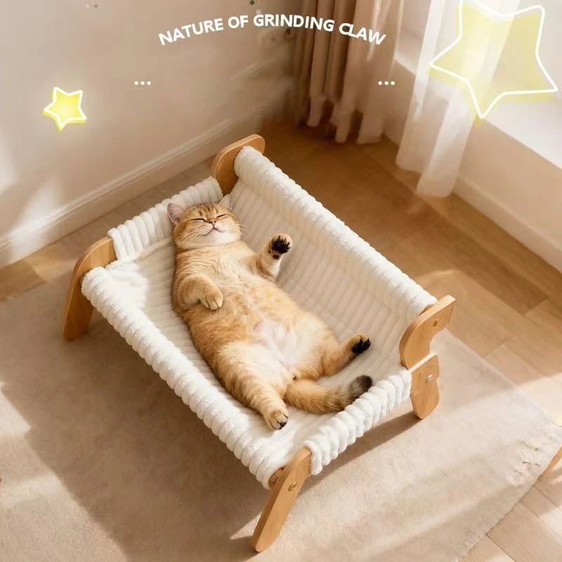 Plush Cat Bed & Dog Sofa – Nordic-Style Warm Pet Lounge Chair