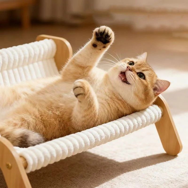 Plush Cat Bed & Dog Sofa – Nordic-Style Warm Pet Lounge Chair