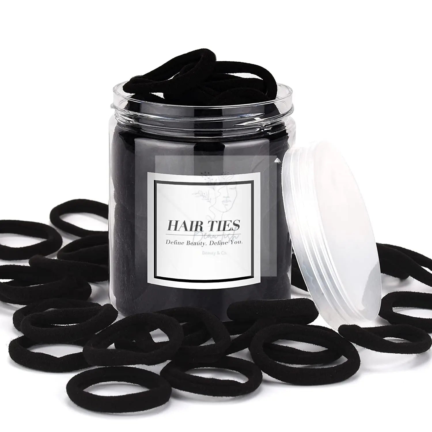 50 pcs Black Hair Ties - Beau-tish Beau-tish
