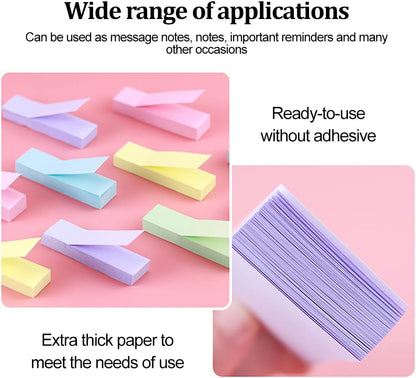500 Pastel Sticky Notes – 5 Colours, Removable Self-Adhesive Notes