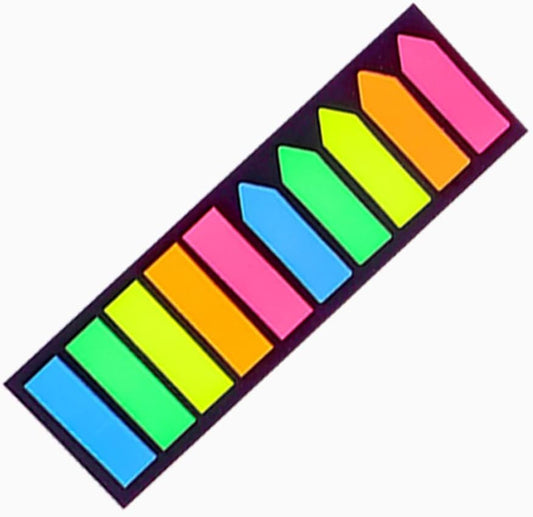 200 Sticky Note Labels & Bookmarks – 2 Shapes for Easy Organisation