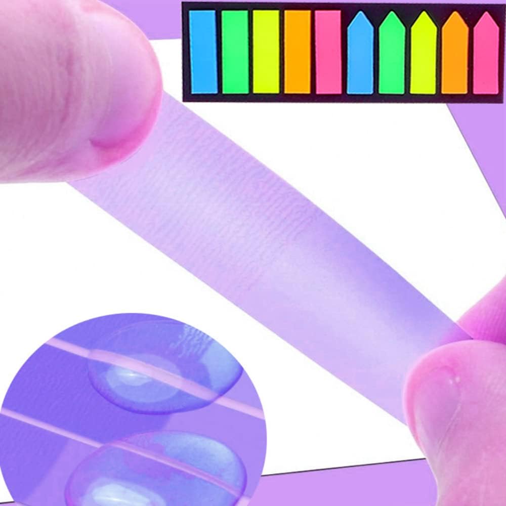 200 Sticky Note Labels & Bookmarks – 2 Shapes for Easy Organisation