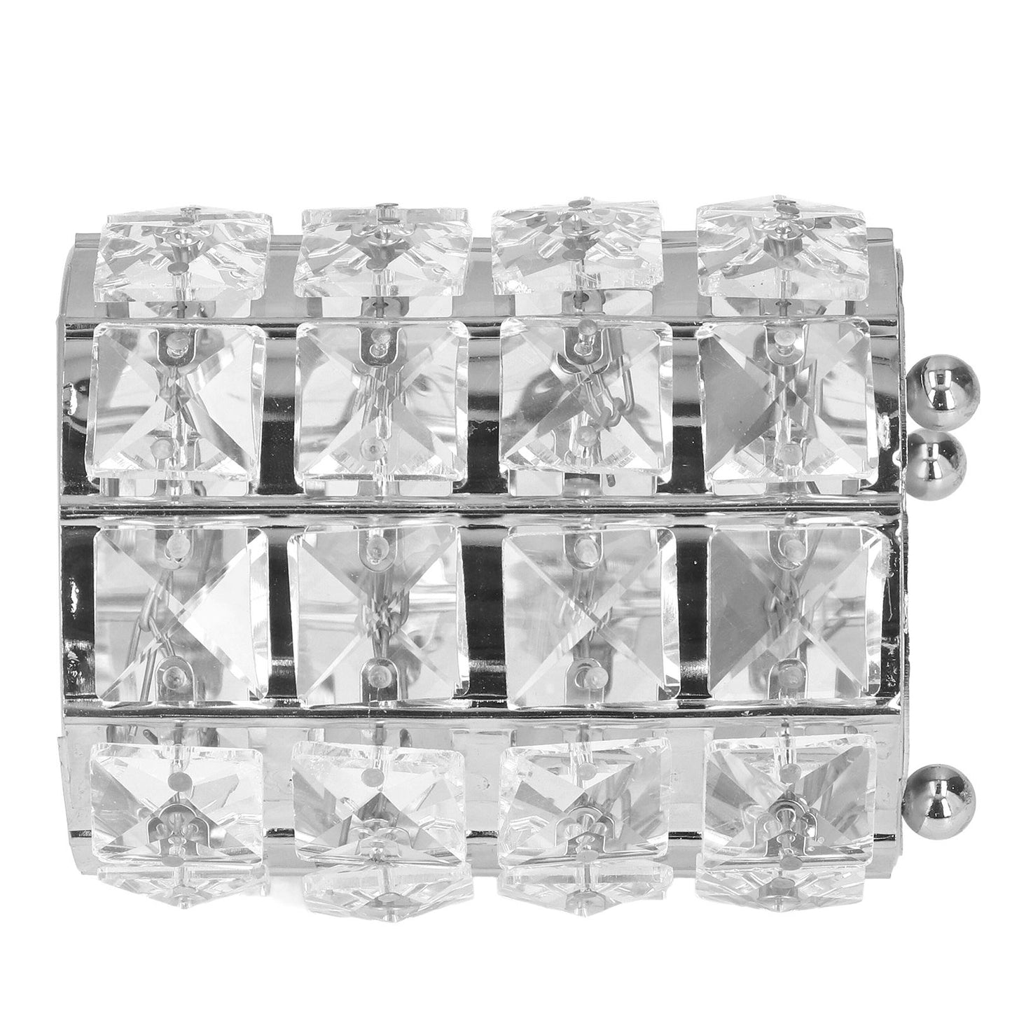 Makeup Brush Holder Crystal Metal Durable Elegant Style Wide Application Pen Holder for Brush Pencil Jewelry Silver