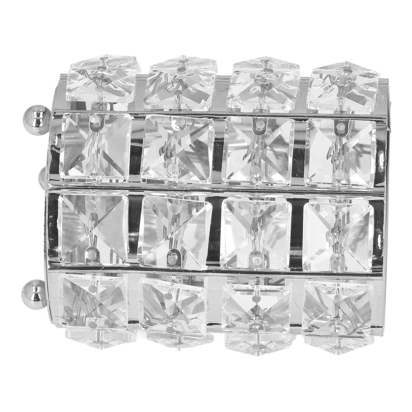 Makeup Brush Holder Crystal Metal Durable Elegant Style Wide Application Pen Holder for Brush Pencil Jewelry Silver