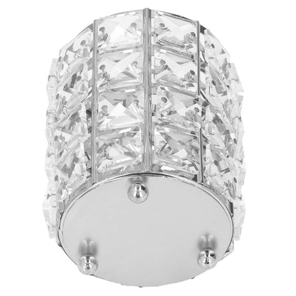 Makeup Brush Holder Crystal Metal Durable Elegant Style Wide Application Pen Holder for Brush Pencil Jewelry Silver