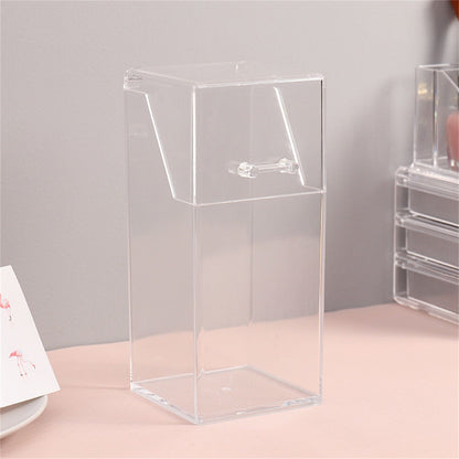 Makeup Brush Holders Multipurpose Acrylic Makeup Storage Box for Bathroom Vanity Countertop Quadrate