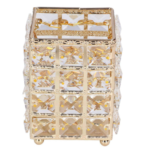 European Style Makeup Brush Holder – Luxury Gold Cosmetic Storage Cup