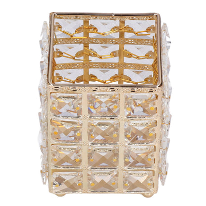 European Style Makeup Brush Holder – Luxury Gold Cosmetic Storage Cup