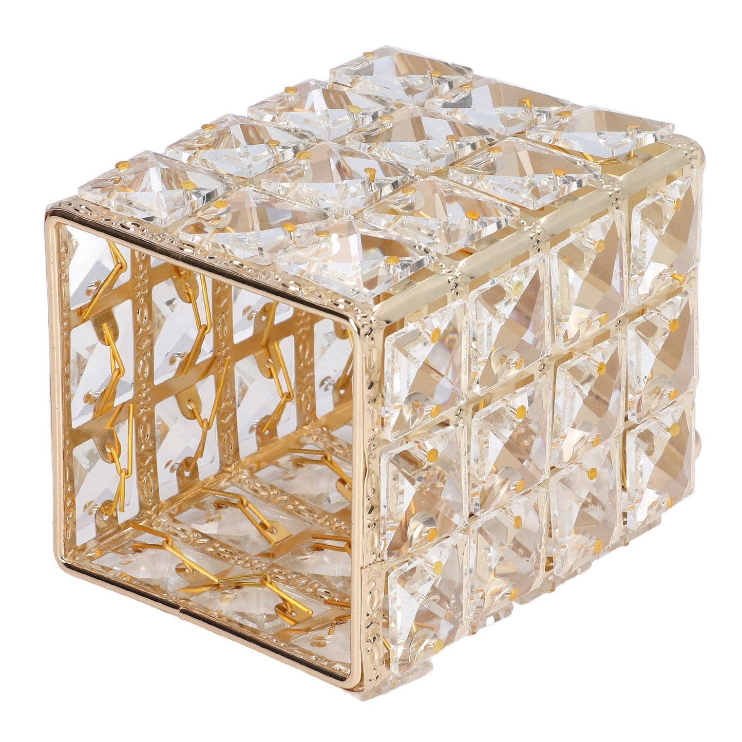European Style Makeup Brush Holder – Luxury Gold Cosmetic Storage Cup