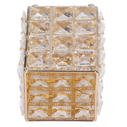 European Style Makeup Brush Holder – Luxury Gold Cosmetic Storage Cup