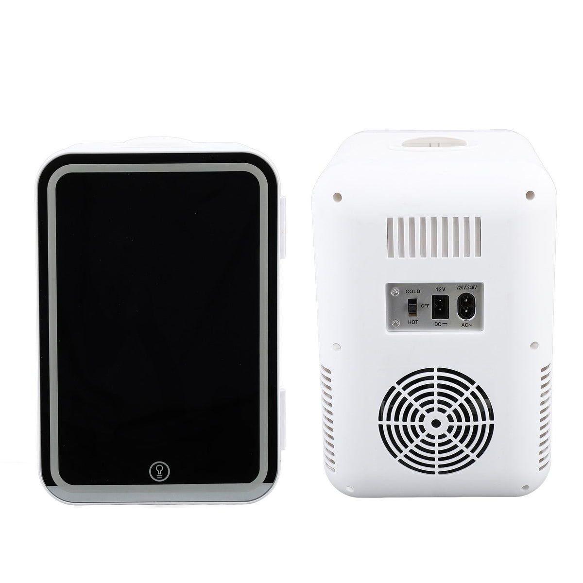 8L Skincare Fridge with Dimmable LED Mirror