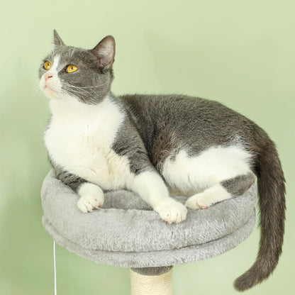 Large Cat Tree Tower – Plush Perch, Condo, Scratching Posts & Paw Scratcher