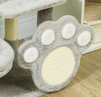 Large Cat Tree Tower – Plush Perch, Condo, Scratching Posts & Paw Scratcher