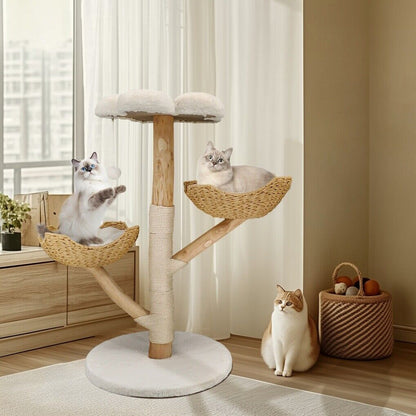 3 Tier Cat Tree Activity Centre – Scratcher Post, Climber & Lounger