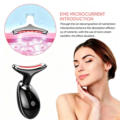 Rejuvenation Face & Neck Massager – LED Skin Care & Lifting Beauty Device