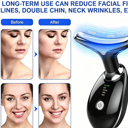 Rejuvenation Face & Neck Massager – LED Skin Care & Lifting Beauty Device