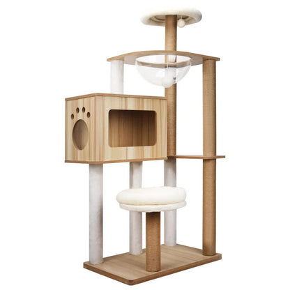 1.42M Cat Tree Tower – Multi-Level Scratching Post, Condo, Bed & Furniture