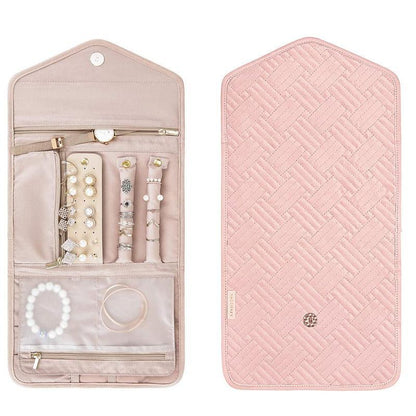 Periea Travel Jewellery Roll -Jewellery Travel Pouch Portable Case Box Organiser - Black