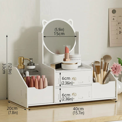 Portable Makeup & Jewellery Organiser with Mirror