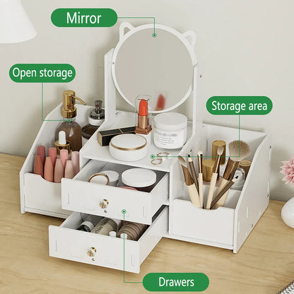 Portable Makeup & Jewellery Organiser with Mirror