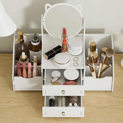 Portable Makeup & Jewellery Organiser with Mirror