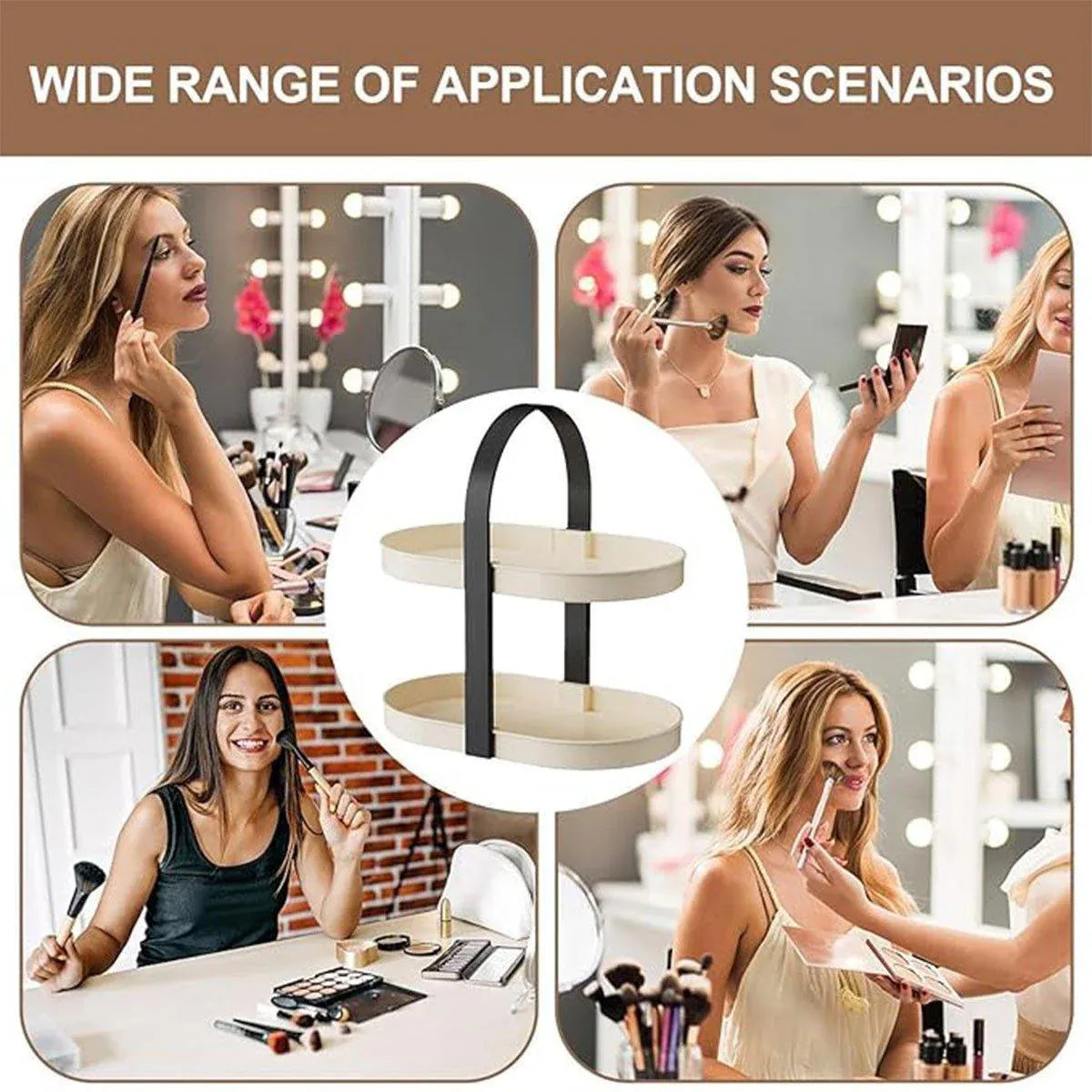 Makeup, Skincare & Perfume Organiser – Black