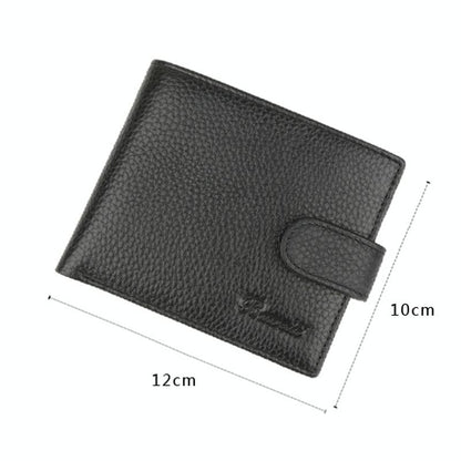 Rfid-blocking Short Men Wallet - Anti-magnetic