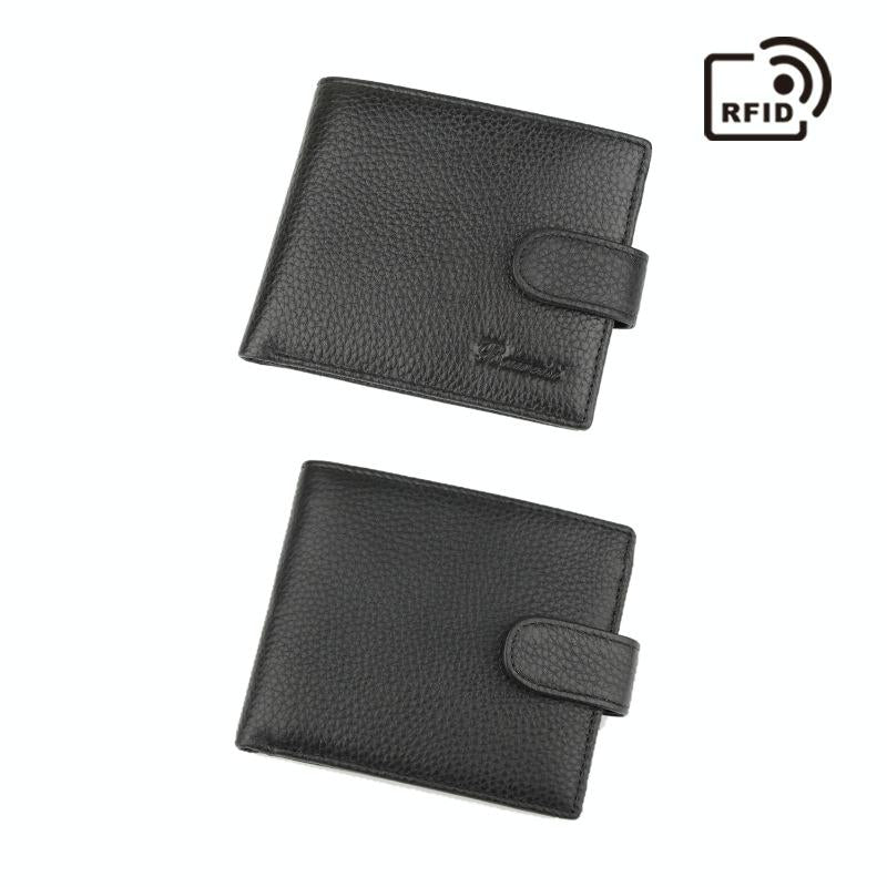 Rfid-blocking Short Men Wallet - Anti-magnetic