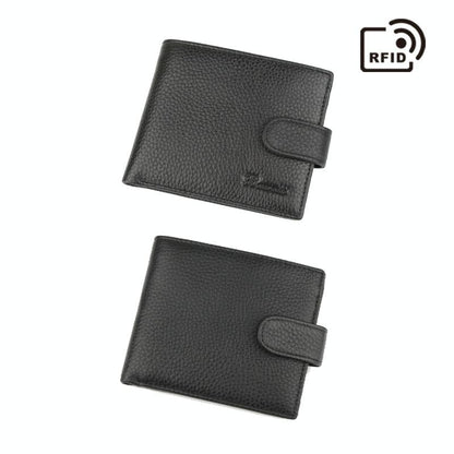 Rfid-blocking Short Men Wallet - Anti-magnetic
