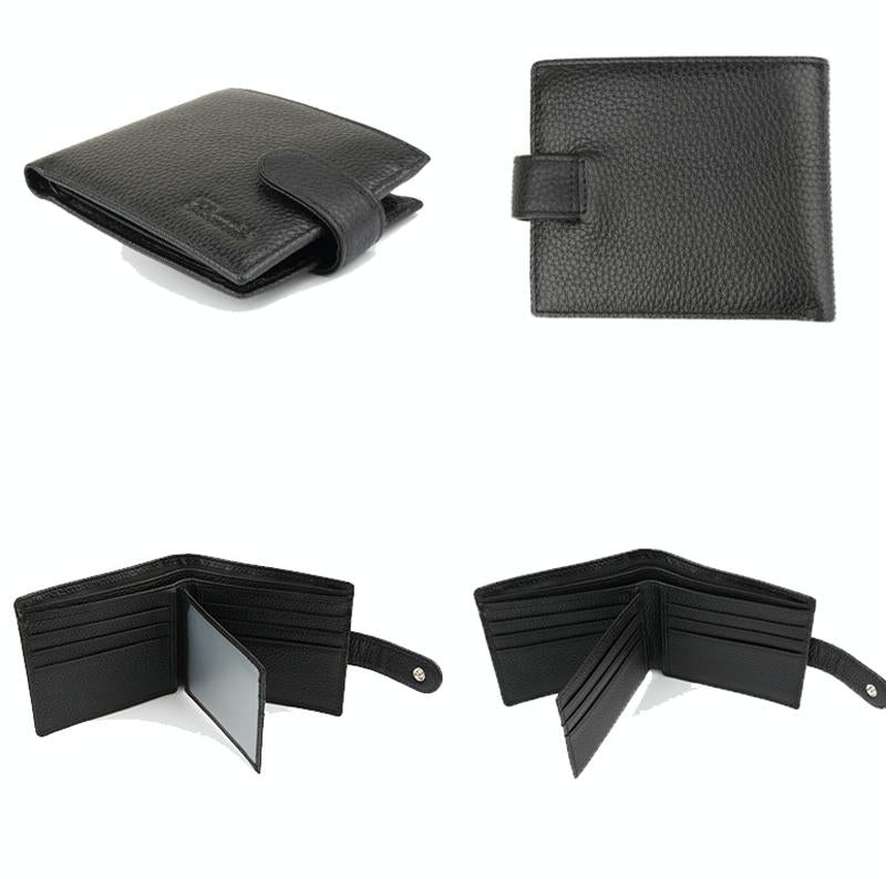 Rfid-blocking Short Men Wallet - Anti-magnetic
