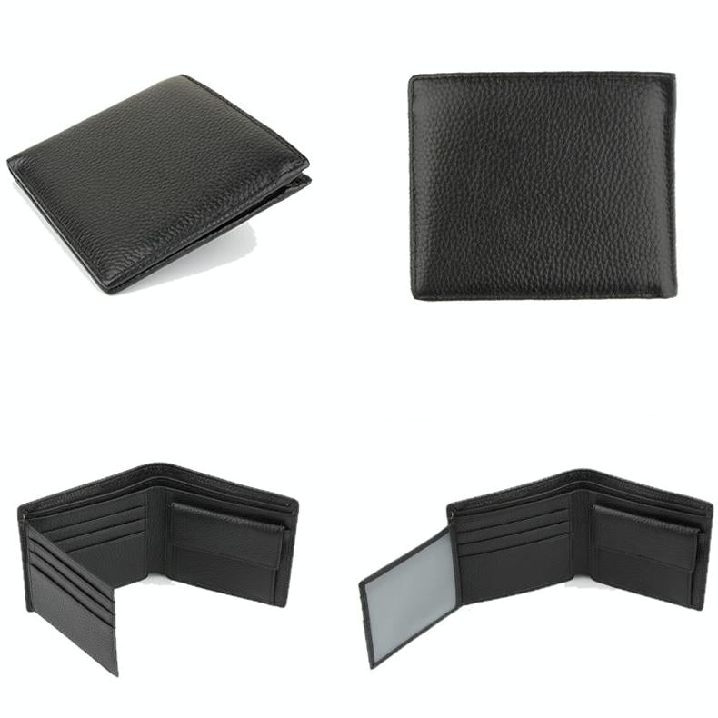Men Leather Coin Wallet with Rfid Protection