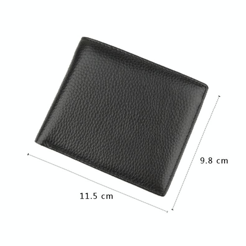 Men Leather Coin Wallet with Rfid Protection